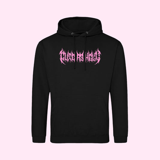 Cute As Hell Metal Hoodie