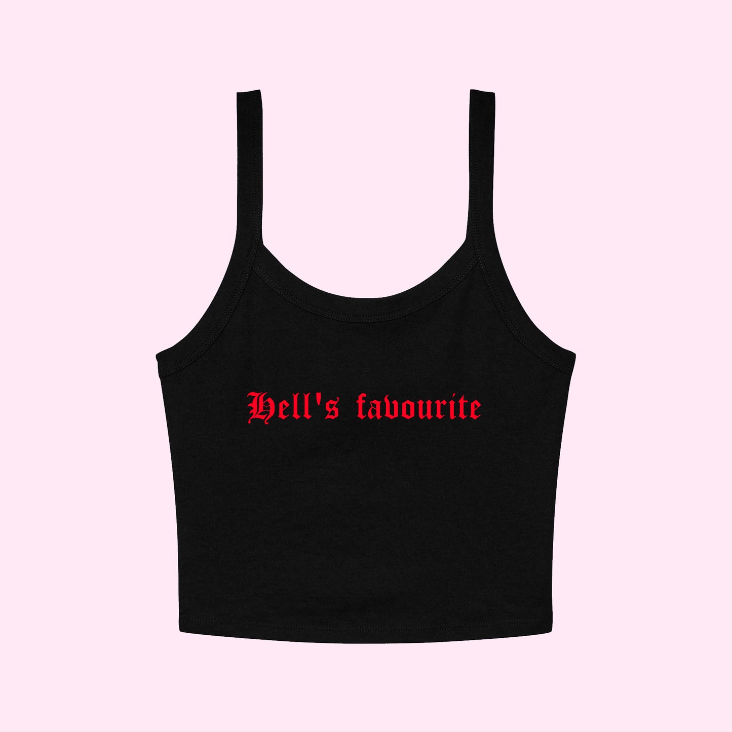 Hell's Favourite Cropped Tank Top
