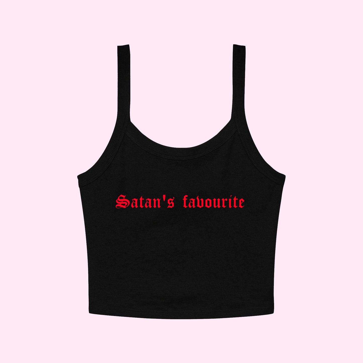 Satan's Favourite Cropped Tank Top