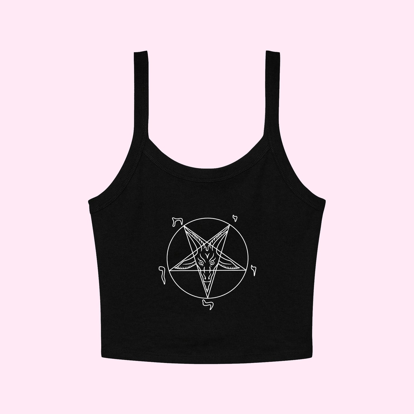 Sigil Of Baphomet Cropped Tank Top