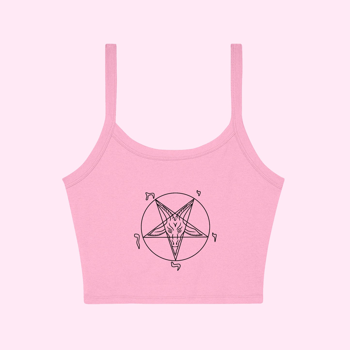 Sigil Of Baphomet Cropped Tank Top