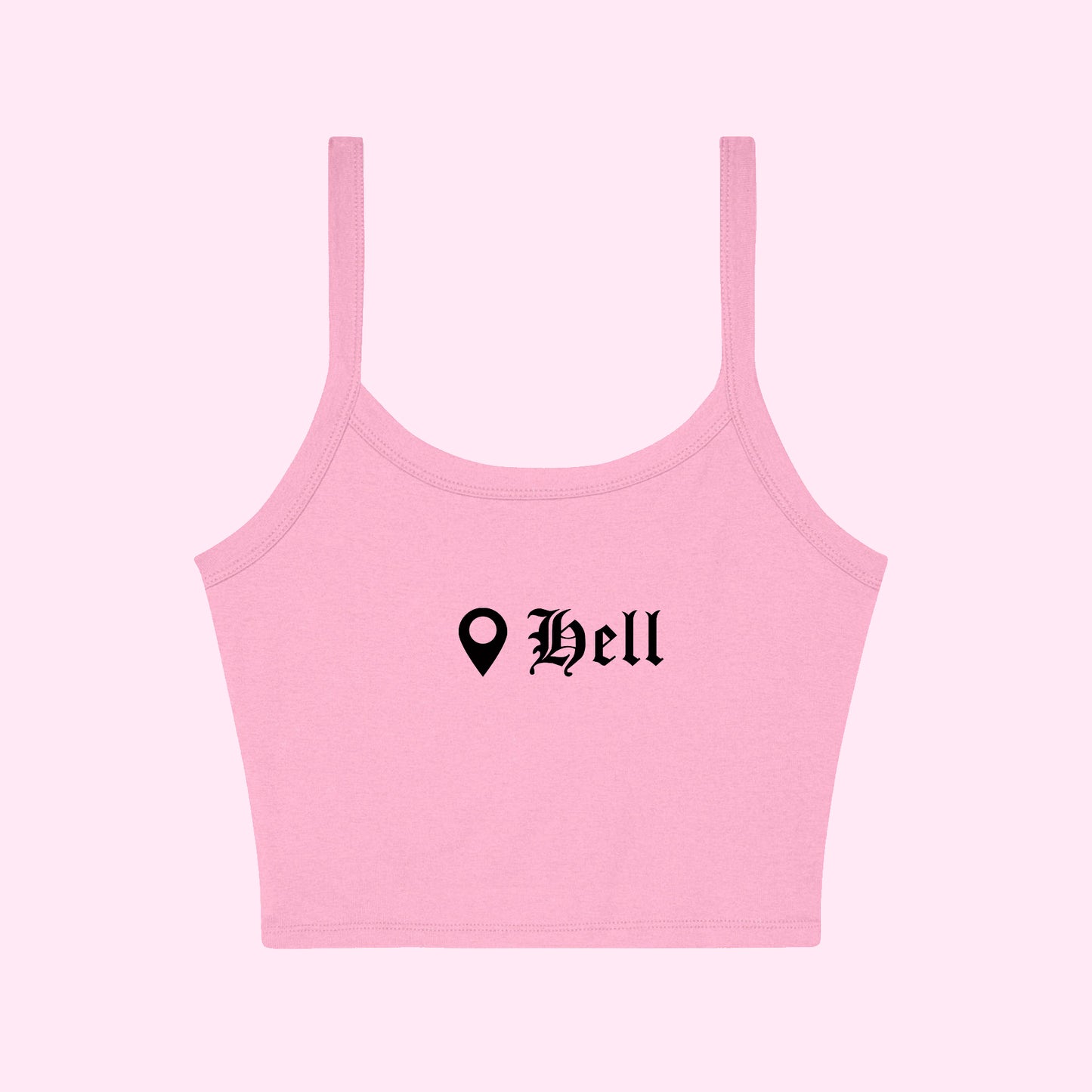 Hell Location Cropped Tank Top