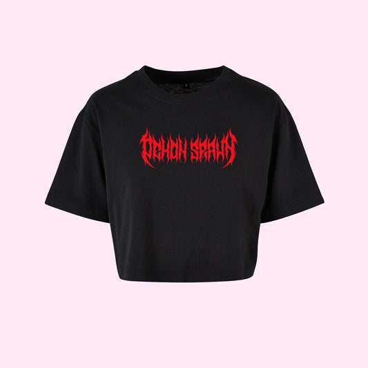 Demon Spawn Metal Crop Top