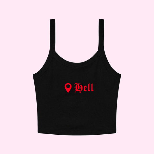 Hell Location Cropped Tank Top