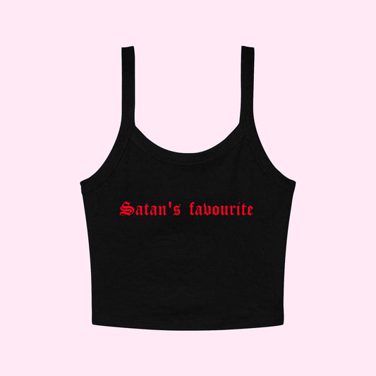 Satan's Favourite Cropped Tank Top