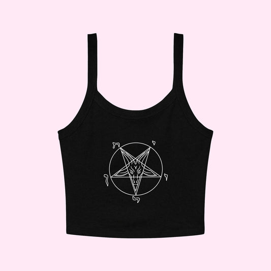 Sigil Of Baphomet Cropped Tank Top