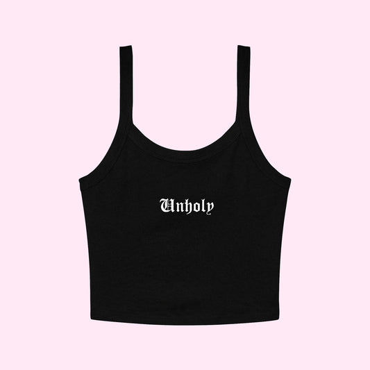 Unholy Cropped Tank Top