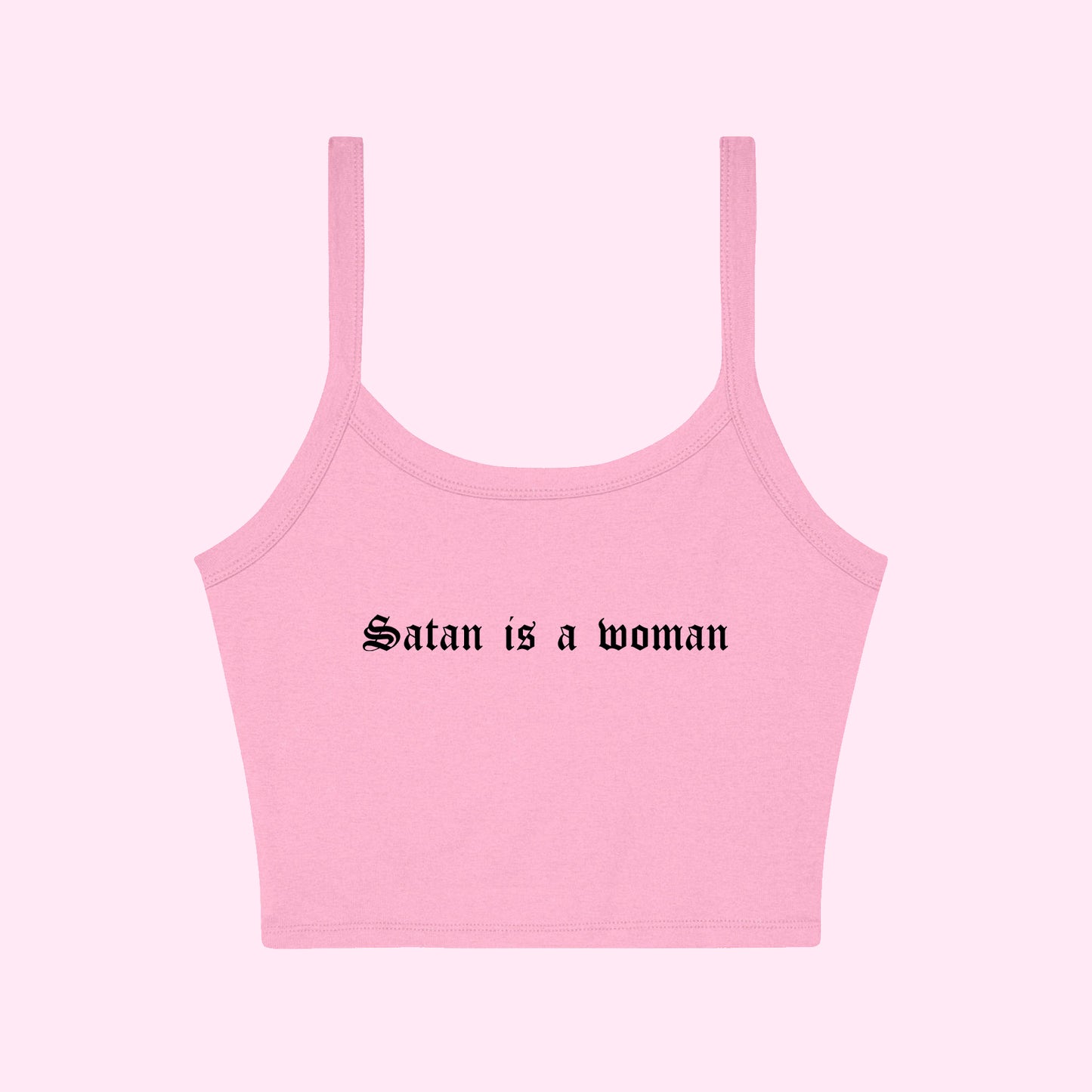 Satan Is a Woman Cropped Tank Top