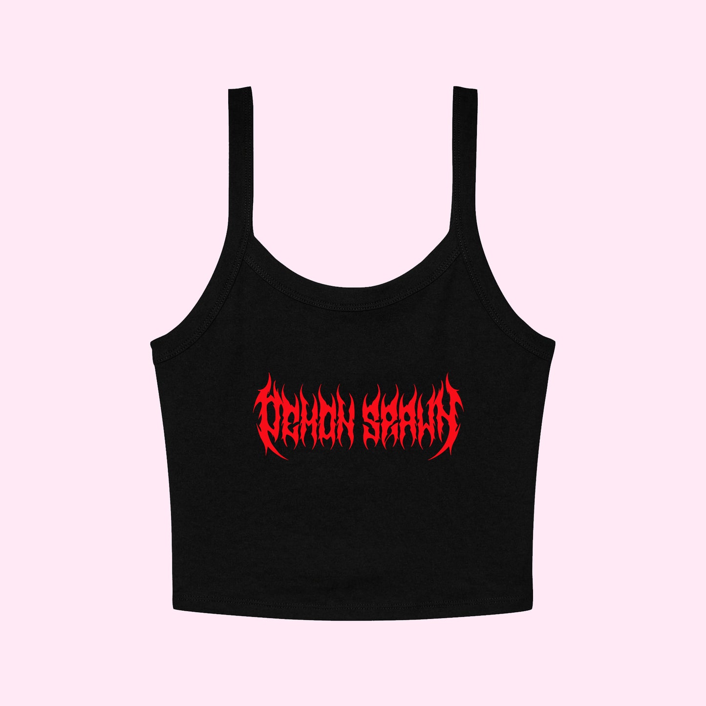 Demon Spawn Metal Cropped Tank Top